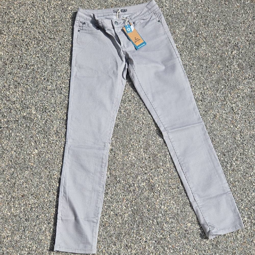 Prana Light Gray Women's Skinny Jeans